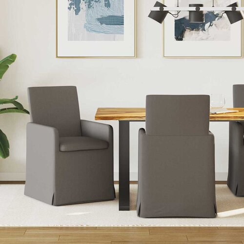 vidaXL Trpezarijske stolice 2 pcs Svjetlosiva 57 x 67 x 95 cm Cijene