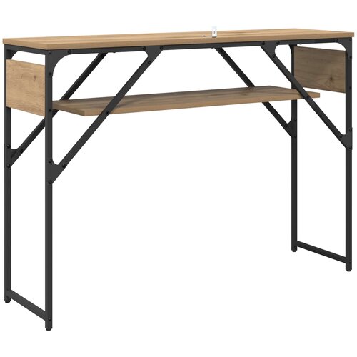  Konzolnistol Umjetnički hrast 105x30x75cm Konstruirano drvo Slike