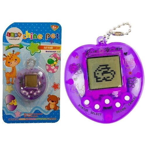 Electronic Animal Tamagotch Purple with short chain Slike