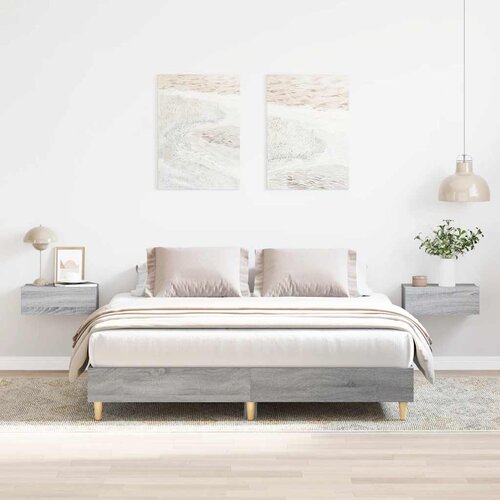 VidaXL Okvir kreveta bez madraca 140x200 cm konstruiranog drva Slike
