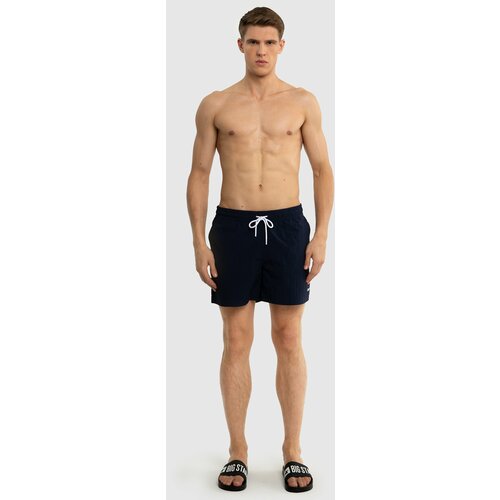 Big Star Man's Swim Shorts Swimsuit 390017 Navy Blue 403 Cene
