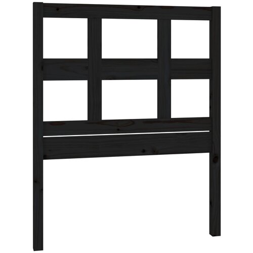 Maison Chic posteljno vzglavje - vzglavna omarica - nočna omarica črno 95,5x4x100 cm trdna borovina, (21705792) Slike