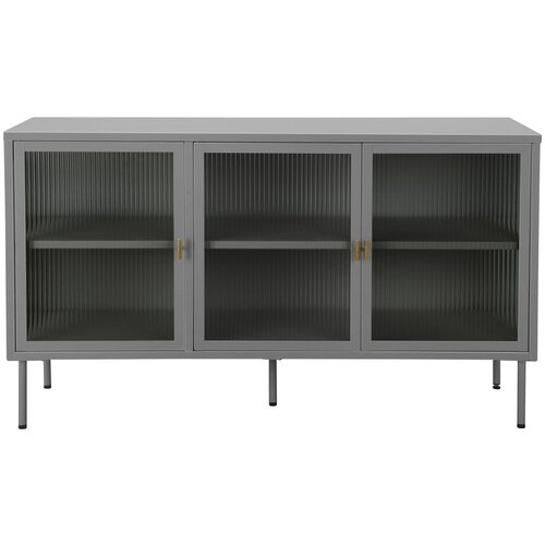 Støraa Siva metalna vitrina 130x75 cm Rosalie – Cijene