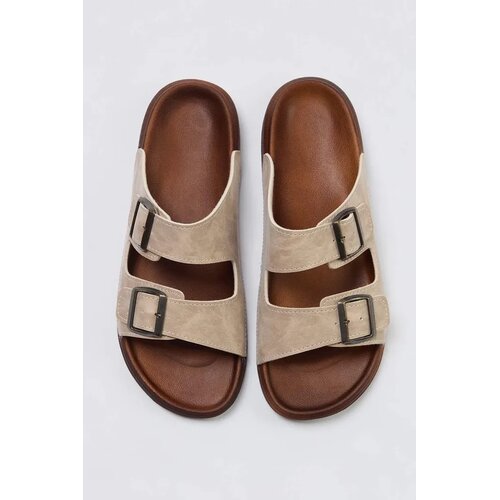 Trendyol Shoes mu&amp;scaron;ke papuče, bež Slike