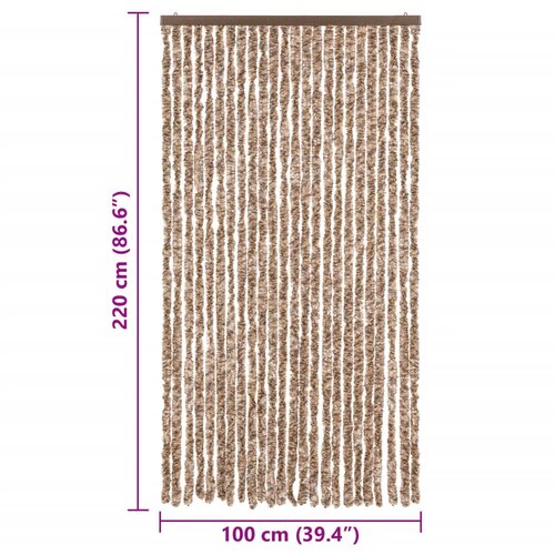  Zastor protiv muha bež-tamnosmeđi 100 x 220 cm od &amp;scaron;enila Slike