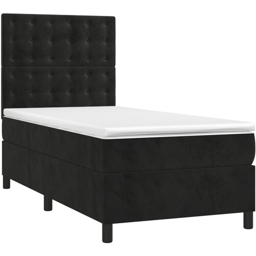 Box spring krevet s madracem crni 90x190 cm bar&amp;scaron;unasti Slike