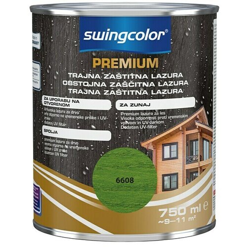 SWINGCOLOR Premium Lazura za drvo s dugotrajnom zaštitom (Zelena, 750 ml) Cijene