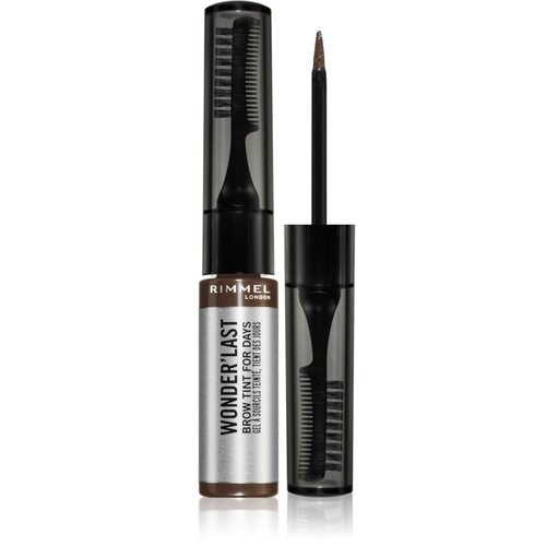Rimmel London Wonder&amp;acute; Last Brow Tint For Days vodoodporna gel za obrvi 4,5 ml odtenek 003 Medium Brown za ženske Slike