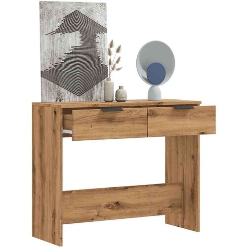  Konzolni stol Artisan hrast 90x36x75 cm izrađeno drvo Slike