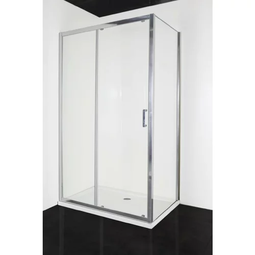 Sanotechnik drsna tuš vrata elite (120 x 195 cm, srebrni profili, steklo: 6 mm)