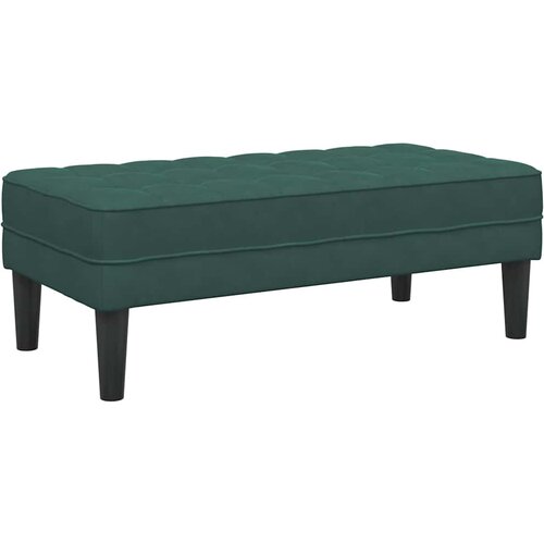  Klupa s jastukom Tamnozelena 113 x 57 x 39 cm Bar&amp;scaron;un Slike