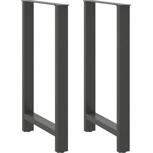  Noge za barski stol antracit boje 2 kom 60 x (100-101) cm čelik Slike