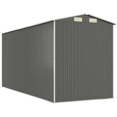 VidaXL Vrtno spremi&amp;scaron;te svjetlosivo 192x440x223 cm pocinčani čelik Slike