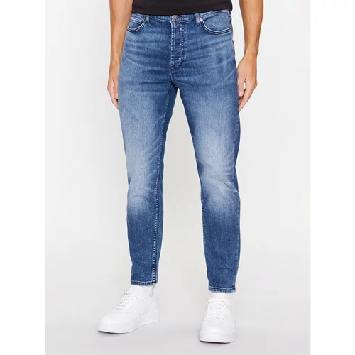 Hugo Jeans hlače 50495504 Modra Tapered Fit