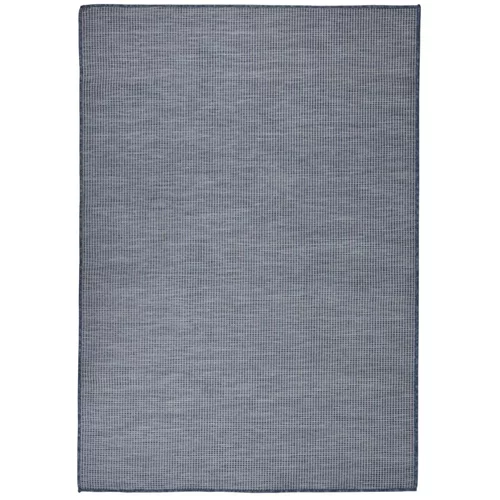Vanjski tepih ravnog tkanja 160 x 230 cm plavi