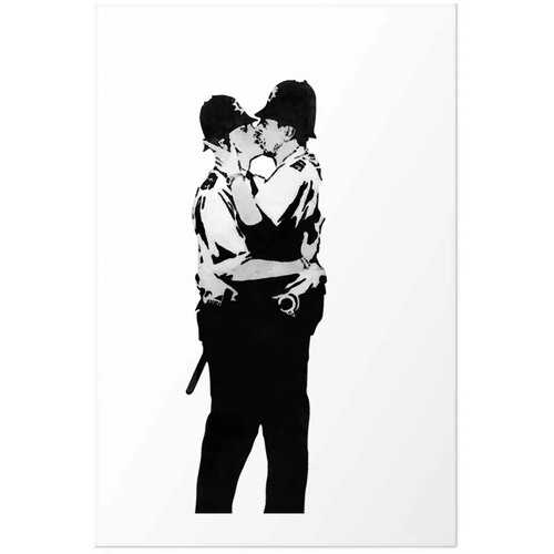  Plakat - Kissing Coppers 21x30 Bez okvira s margom Slike