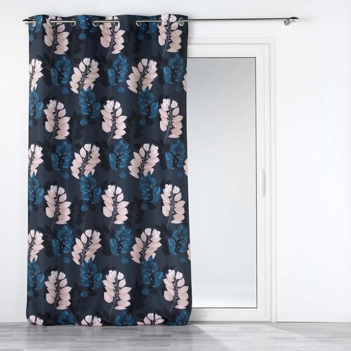 Douceur d int&amp;eacute;rieur Tamno plava zavjesa 140x260 cm Belline &amp;ndash; Slike