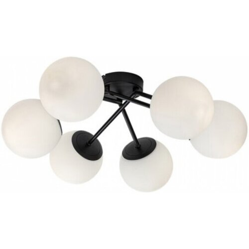 Rabalux Plafonjera Meduza E14 6x MAX 20W mat crno (71294) Slike