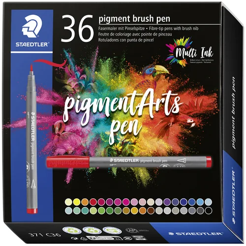 Staedtler pisalo z vlaknasto konico, pigmentni čopič, kartonska škatla 36, (21655899)