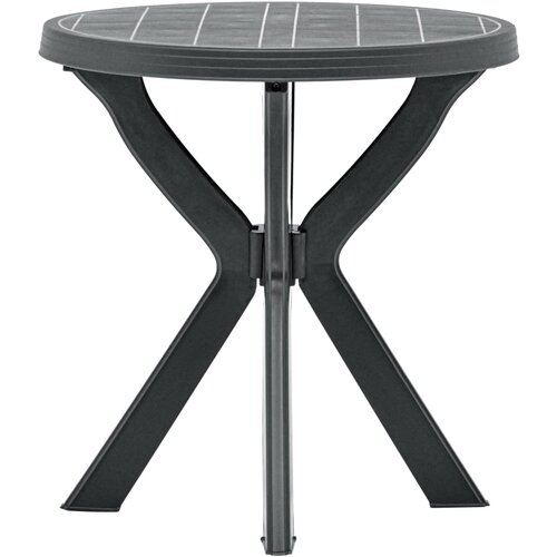 VidaXL Bistro miza antracitna &amp;Oslash;70 cm plastika, (20580770) Slike