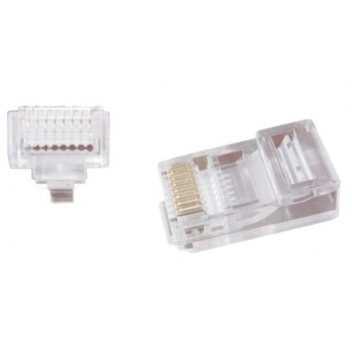 Gembird LC-PTU-01/100 univerzalni pass-through modul utp plug RJ45 8P8C, 100u pak /cena po pakovanju Slike