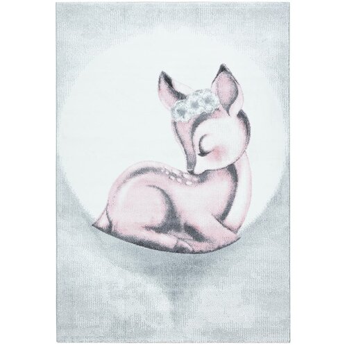 Ayyildiz Carpets Svetlo rožnata/svetlo siva otroška preproga 80x150 cm Bambi – Cene