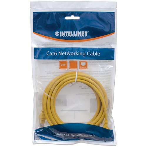 Intellinet mrežni kabal, Cat6, uutp, 1,5, žuti Cene