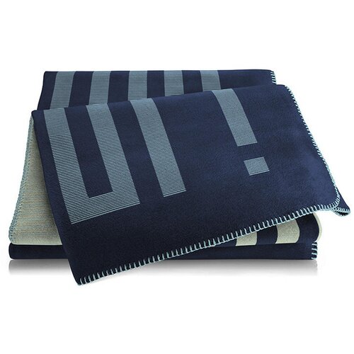 Joop! DEKORATIVNA ODEJA FS 2026 150/200 cm temno modra, pastelno modra Slike