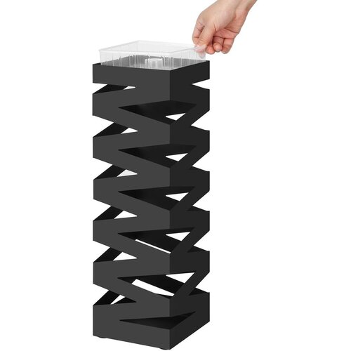  Stalak za ki&amp;scaron;obrane LUC16B, crni, metalni, 49 cm Slike
