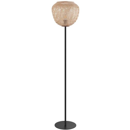 Eglo Dembleby podna lampa E27, 150 cm, prirodno drvo/crna, 43264 Cene