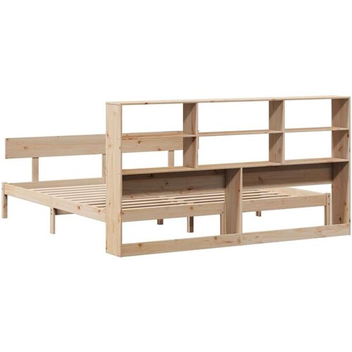 vidaXL Krevet s regalom za knjige bez madraca 180x200 cm od borovine Cene