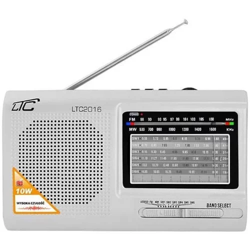 Ltc prenosni radio z mp3 predvajalnikom usb / sd 10w z akumulatorjem 210 x 124 x 57 mm