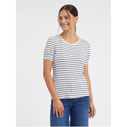 Orsay Cream Women's Striped T-shirt - Women Cene