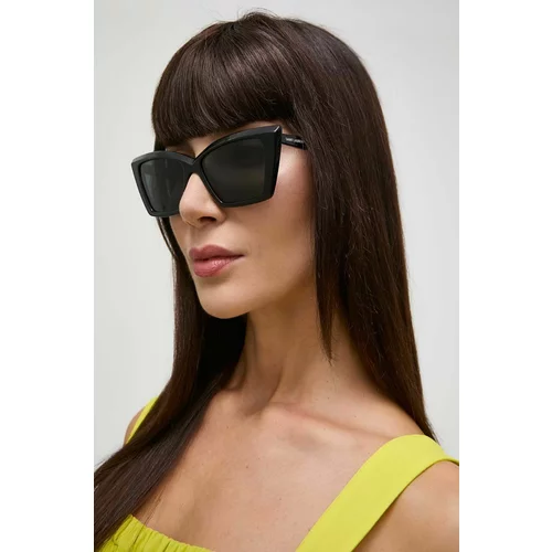 Saint Laurent Sončna očala ženska, črna barva, SL 657
