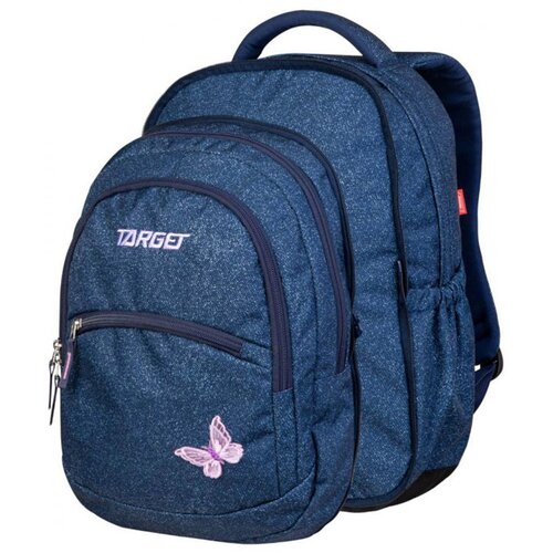 Target ruksak 2u1 Curved denim butterfly Slike