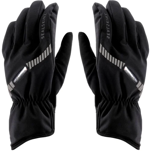 Sealskinz waterproof all weather led cycle gloves black s