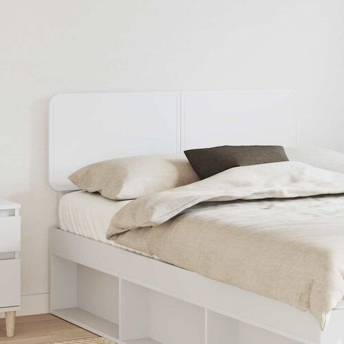 vidaXL Vzglavje z vzglavjem Bela 120 cm Konstruiran les Cene