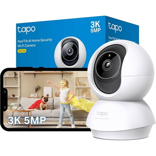 Tp-link Tapo C230 Pan/Tilt AI Home Security Wi-Fi Camera, 3K 5MP (2880×1620), 2.4 GHz, Horizontal... Cijene