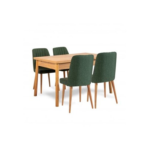 Hanah home Santiago trpezarijski set, zeleno-smeđa Cene