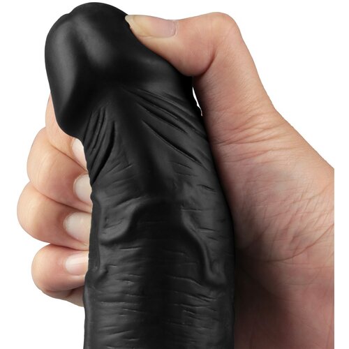Lovetoy 2024 Vibracijski Penis Lovetoy Real Softee Black 9,5&amp;#039;&amp;#039; Slike