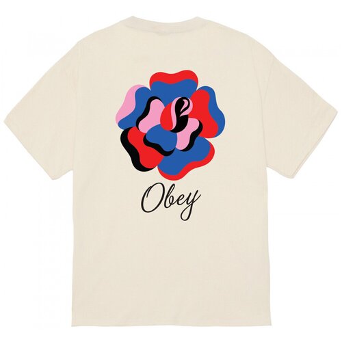Obey Majice s kratkimi rokavi paper rose Bež Cene