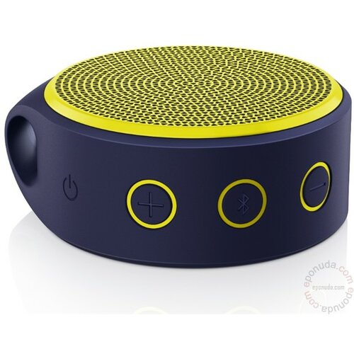 Logitech X100 Mini Bluetooth ljubičasto-žuti zvučnik Slike
