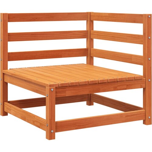 vidaXL Vrtni kotni kavč voščeno rjav 70x70x67 cm trdna borovina Cene