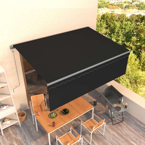  Avtomatsko zložljiva tenda s senčilom 4,5x3 m antracitna - - antracit siva - 35.4 - 4.5 x 3 m - 2025- Cene