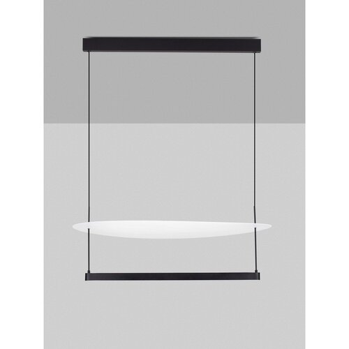 Nova Luce Bijela/mat crna LED viseća svjetiljka aluminijska s mogućnosti zatamnjivanja &amp;oslash; 80 cm Diona &amp;ndash; Slike