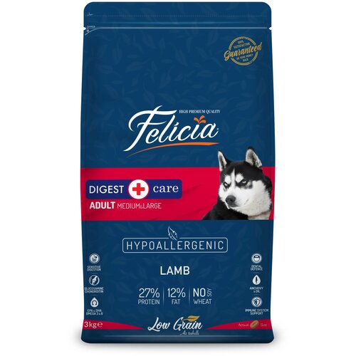 Felicia Suva hrana za odrasle pse, Jagnjetina, 3kg Cene