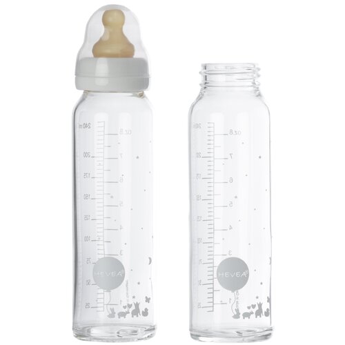 Hevea Staklena fla&amp;scaron;ica 240ml 2/1 Slike