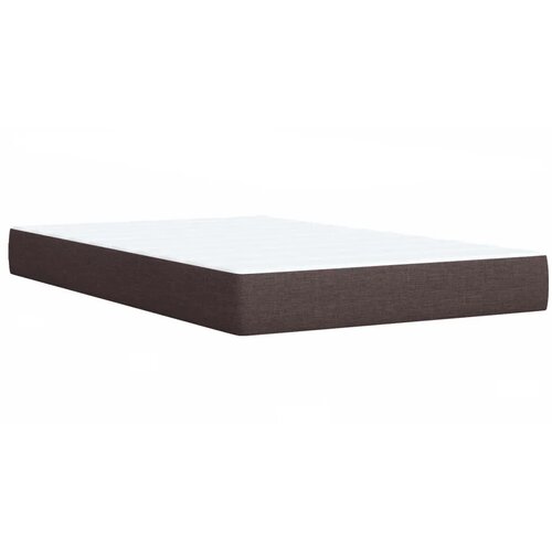  Boxspring krevet s madracem Tamno smeđa 120 x 190 cm Tkanina - Tamno smeđa 120 x 190 cm Dizajn linija Slike