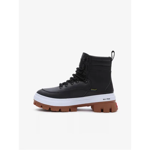 Vans Black Women's Leather Winter Ankle Boots Colfax Elevate - Women