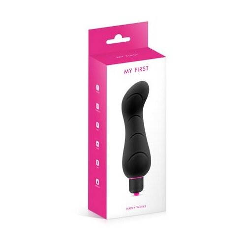  Klitoralni silikonski vibrator | My First Happy Wink Black Cene